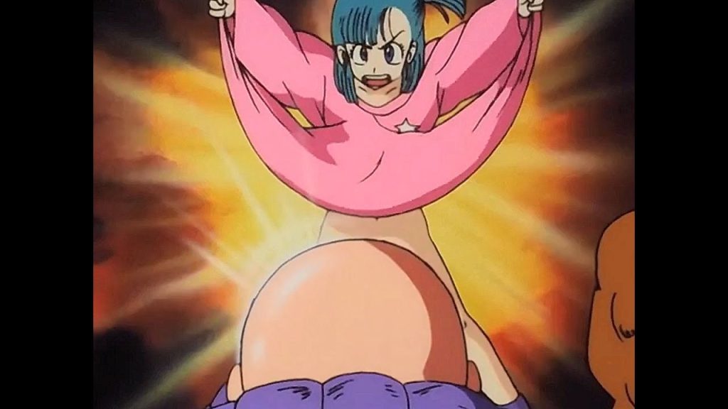 Bulma flashing Roshi