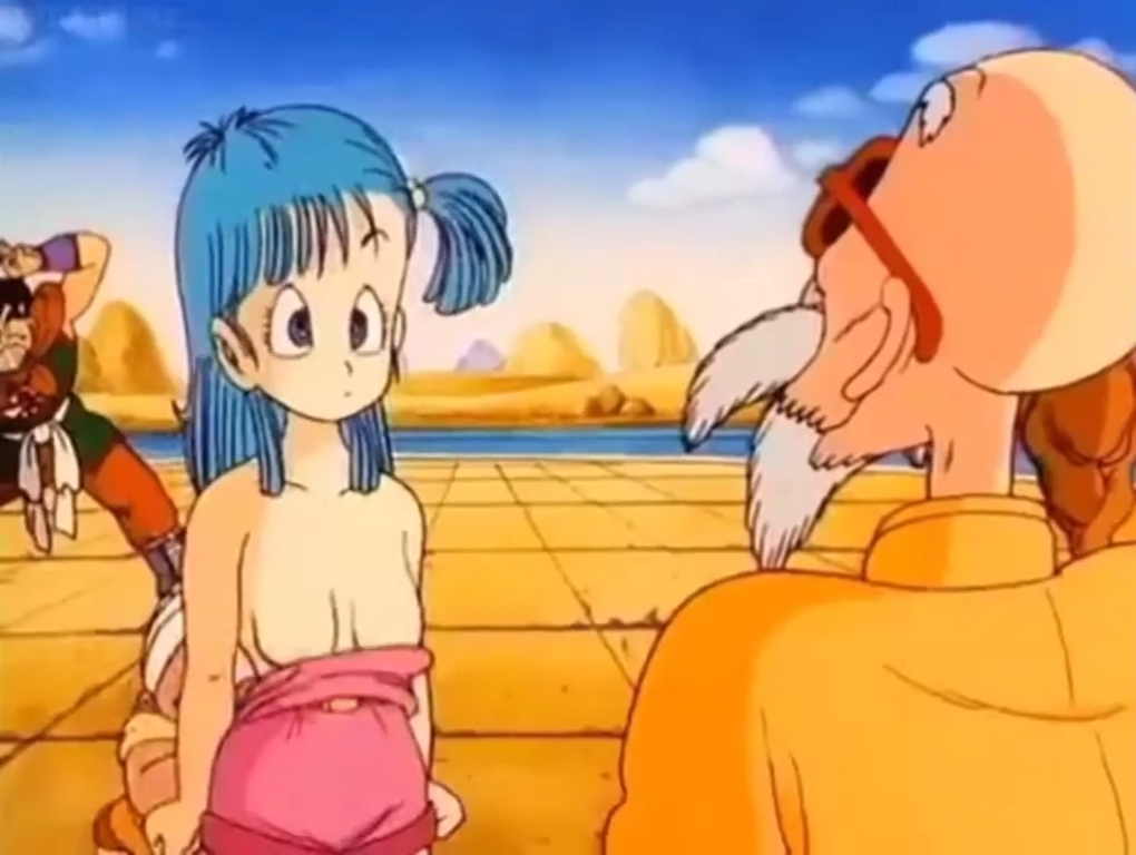 Bulma topless Roshi