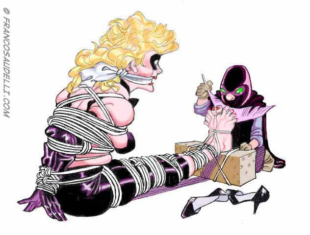 The Blonde tickled - Art by Franco Saudelli