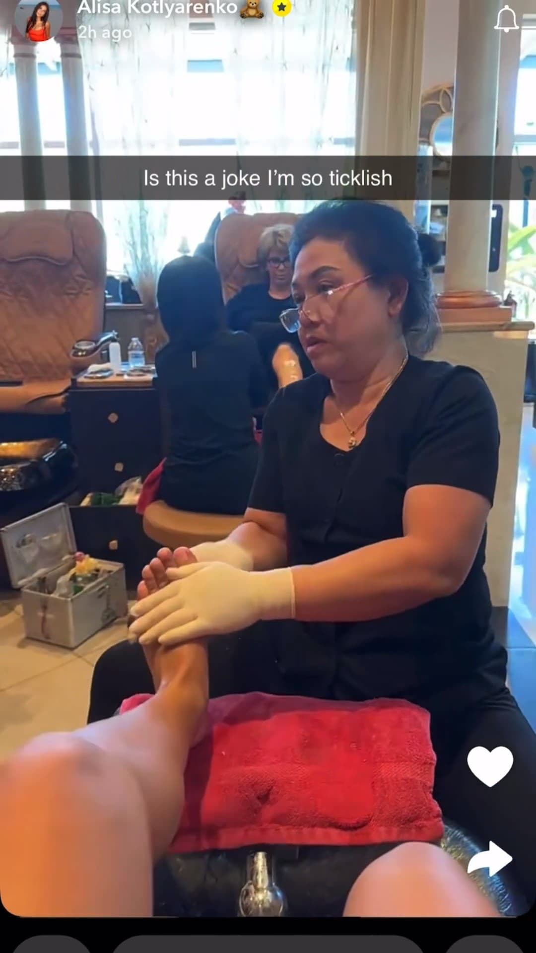 Alisa Kotlyarenko ticklish