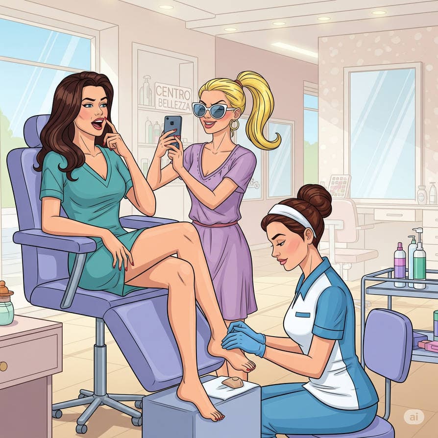 Ticklish pedicure - Grinnerverse