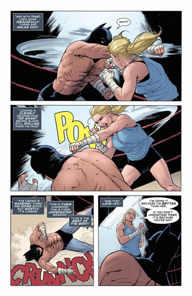 Black Canary vs Batman