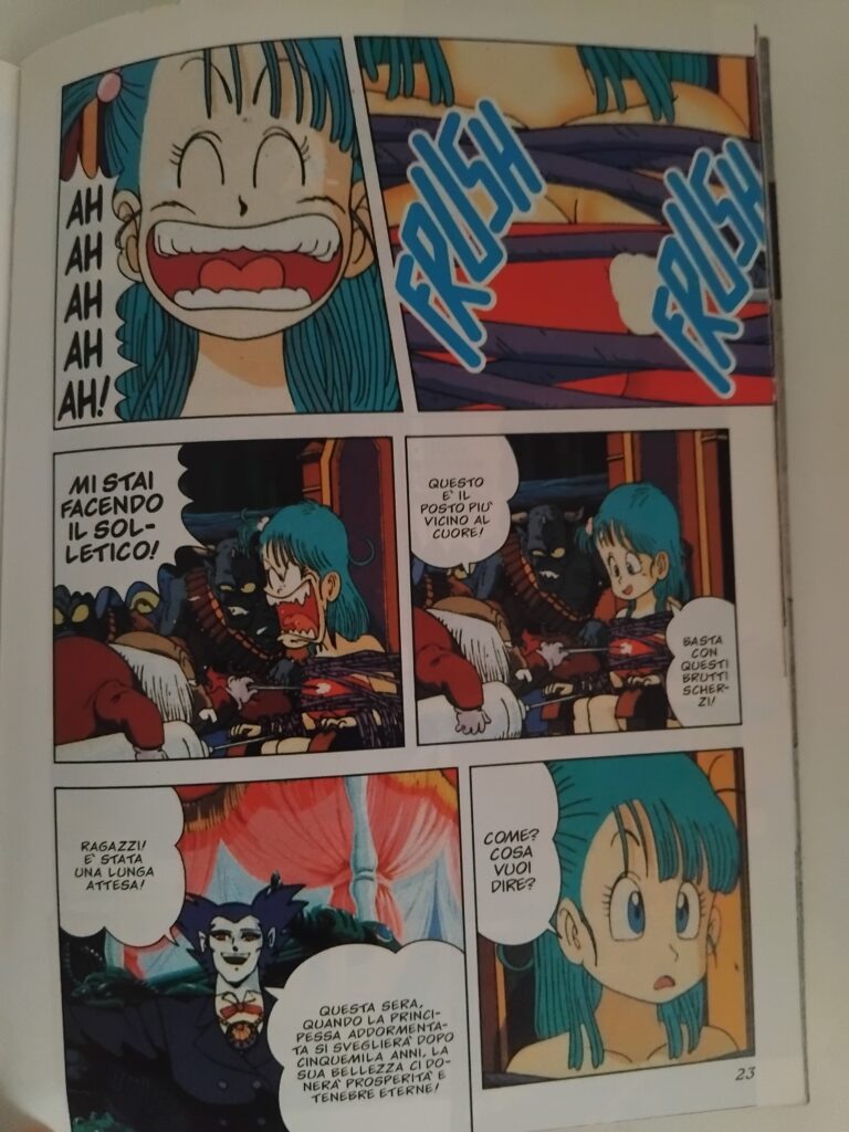Bulma tickled