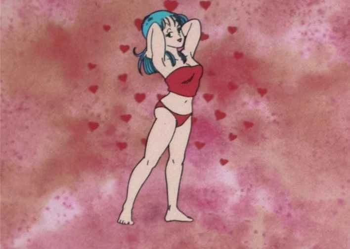 Bulma's amorous glance against General Blu