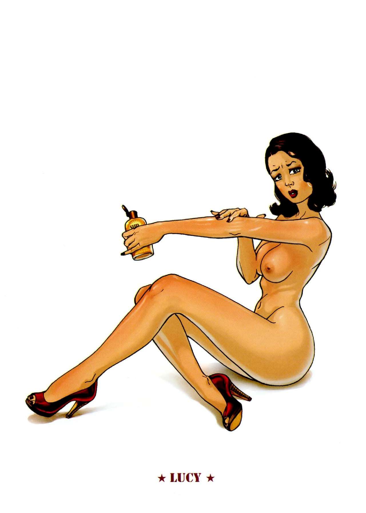 Pinup Wings nude sketchbook 5
