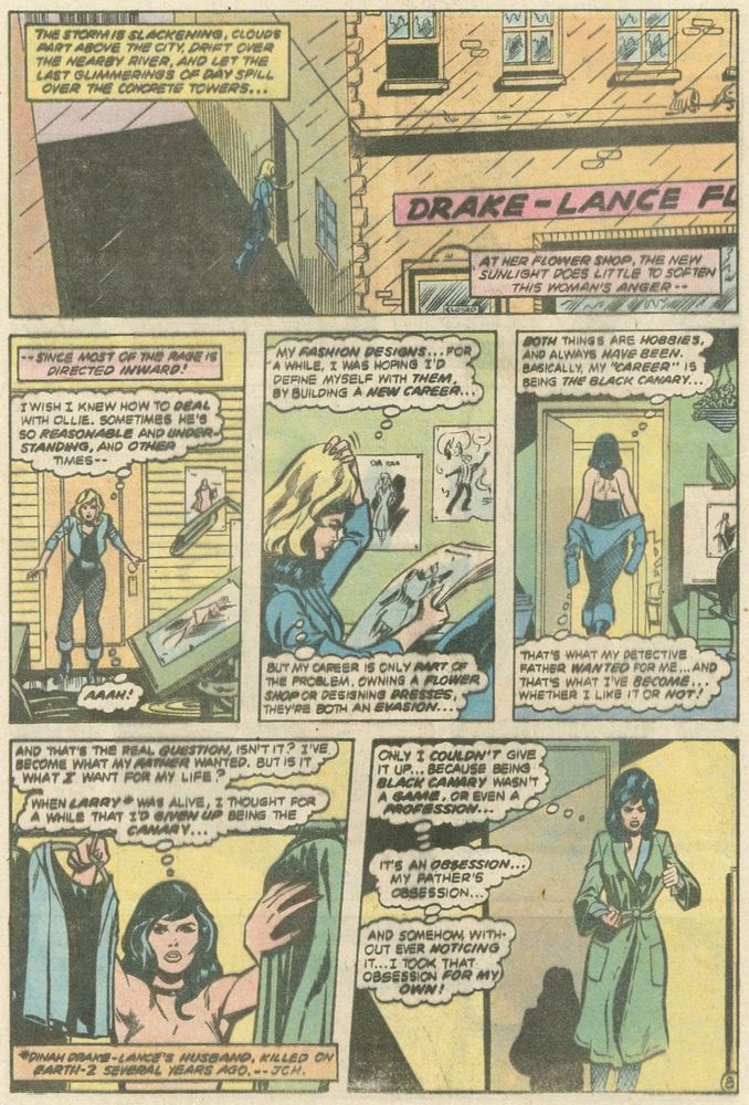 Dinah Lance chest covered