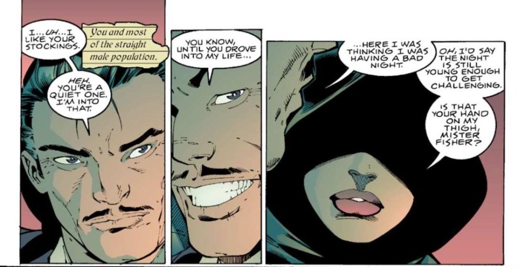 Men love Black Canary fishnet
