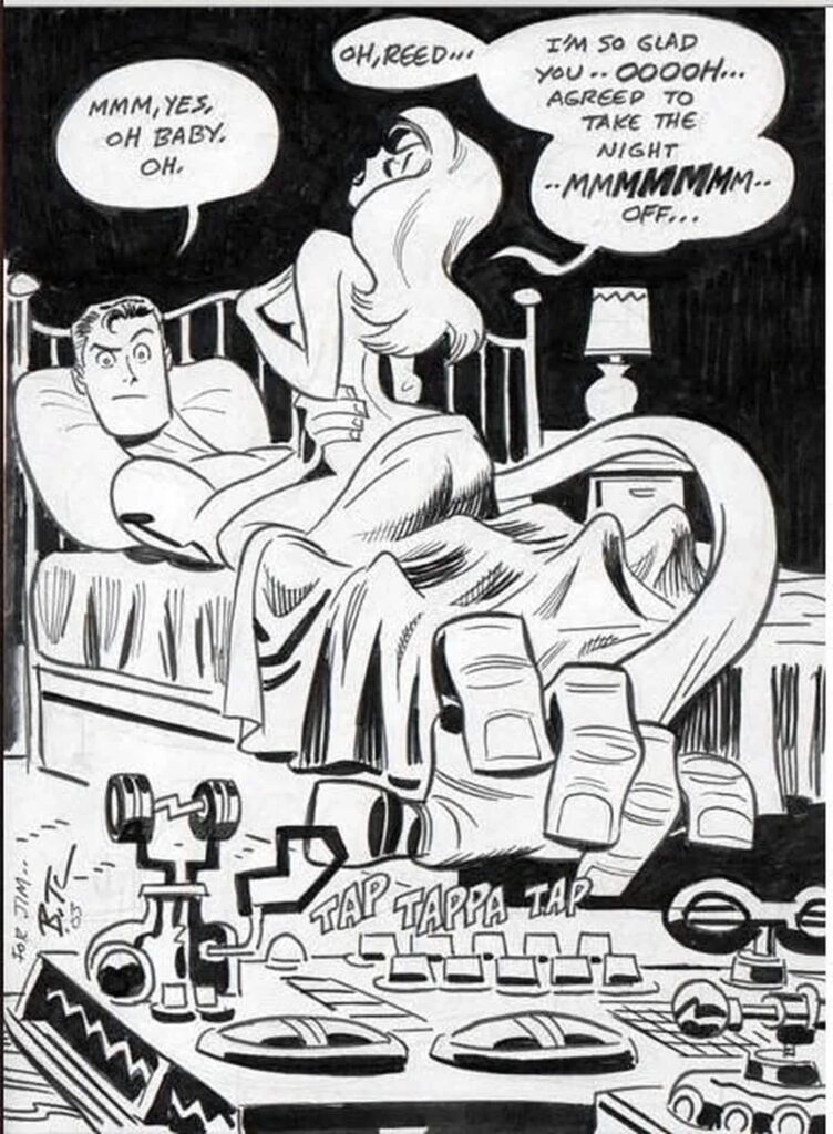 Sue Storm naked by Bruce Timm