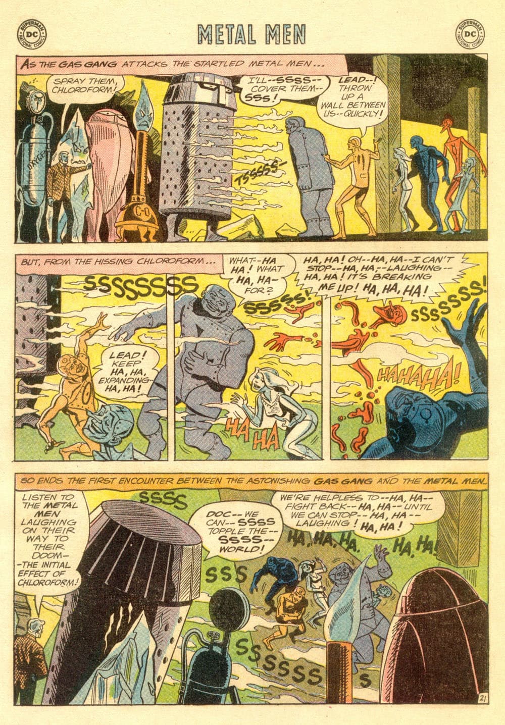 Metal Men 6 laughing gas 2