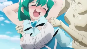 Looking up to magical girls tickling scene