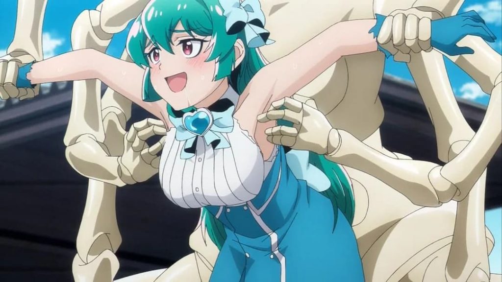 Looking up to magical girls tickling scene