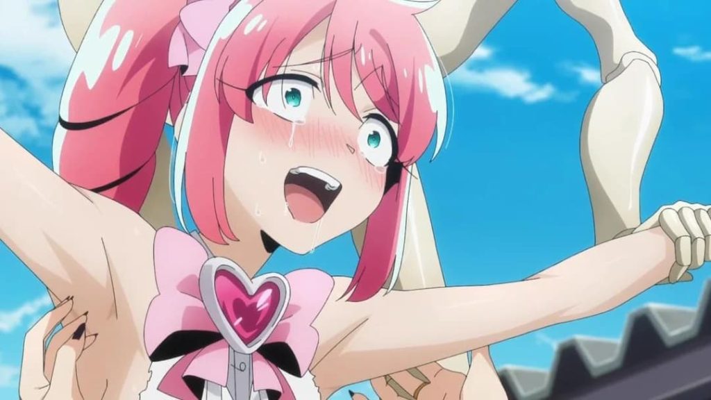 Looking up to magical girls tickling scene