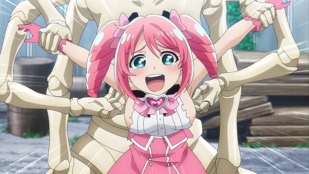 Looking up to magical girls tickling scene