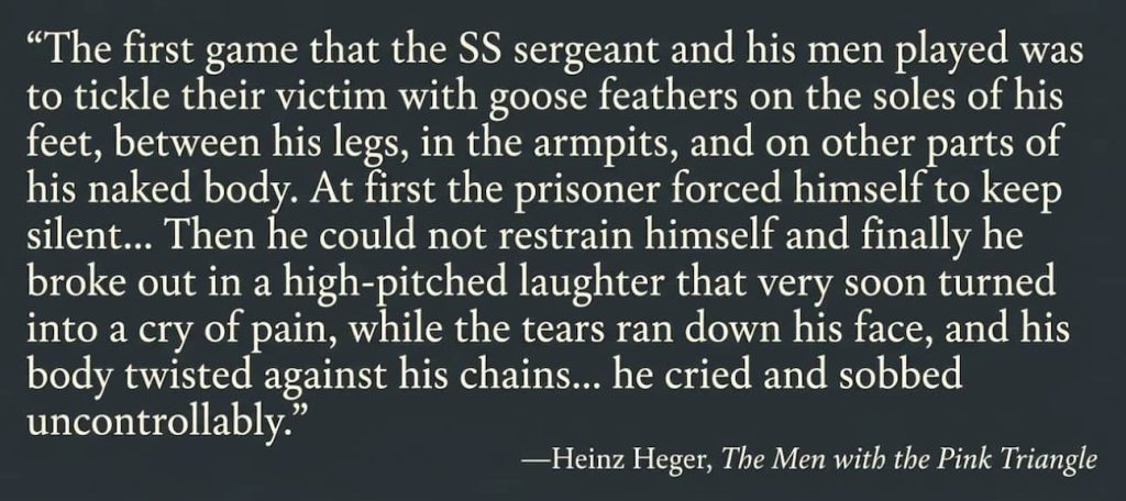 Heinz Heger - Tickle torture