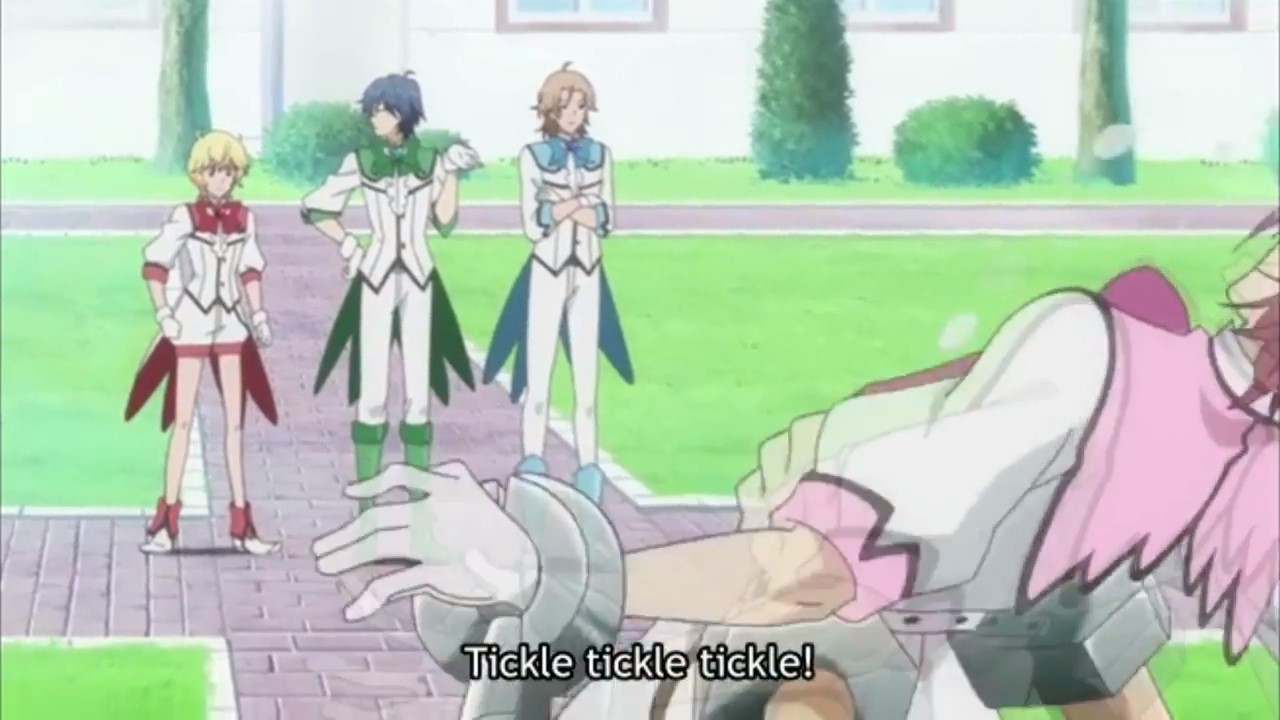 Cute High Earth Defense Club Love tickling 