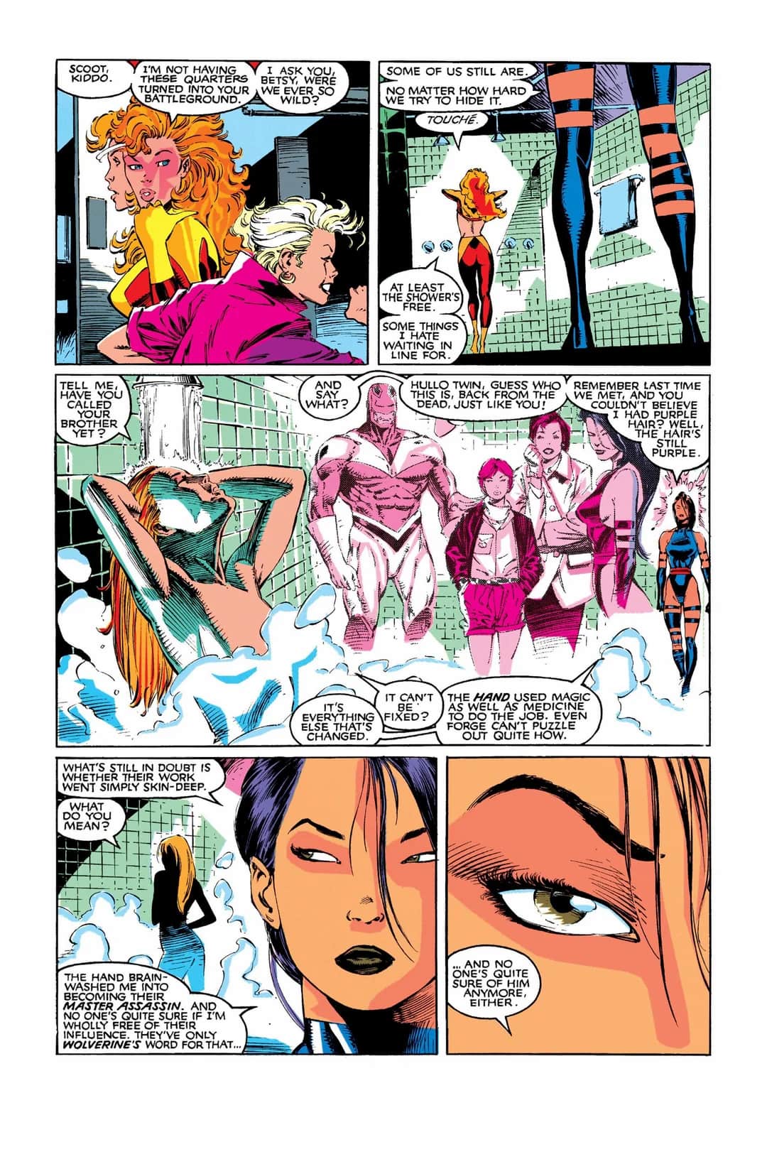 Jean Grey showering - Uncanny X-Men (1963) #273