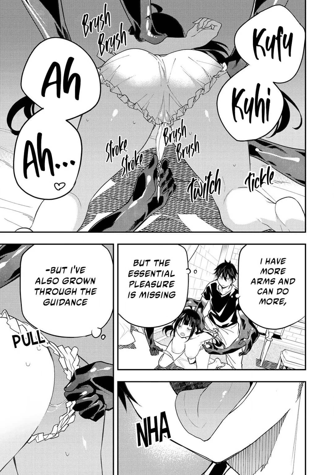 TIckling scenes in "Doing Secret Things with the Holy Maidens"