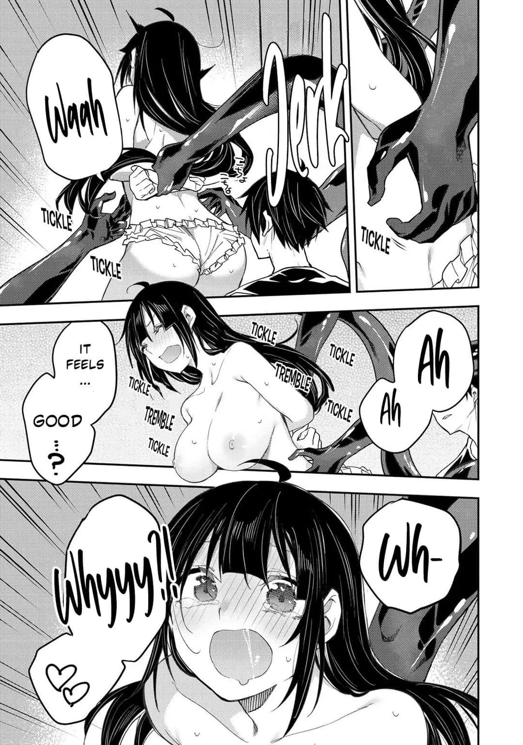 TIckling scenes in "Doing Secret Things with the Holy Maidens"