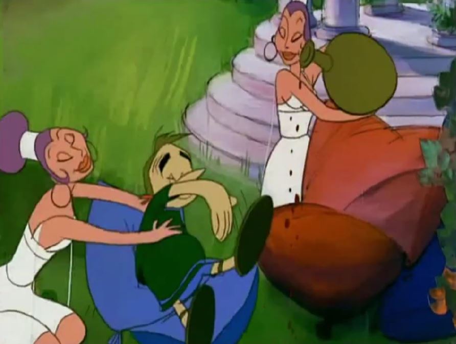 The Twelve Tasks of Asterix tickling
