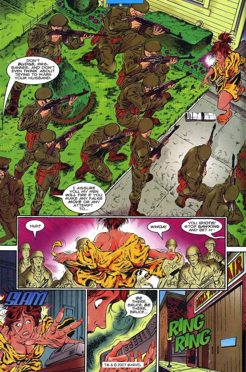 Betty Ross stripping - The Incredible Hulk (1968) #436-437