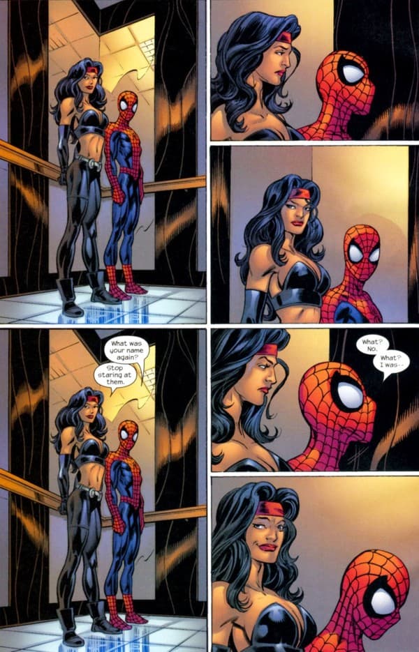 Elektra boobs Ultimate Spider-Man (1)