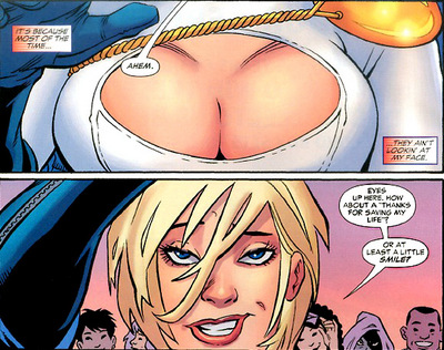 Power Girl distraction