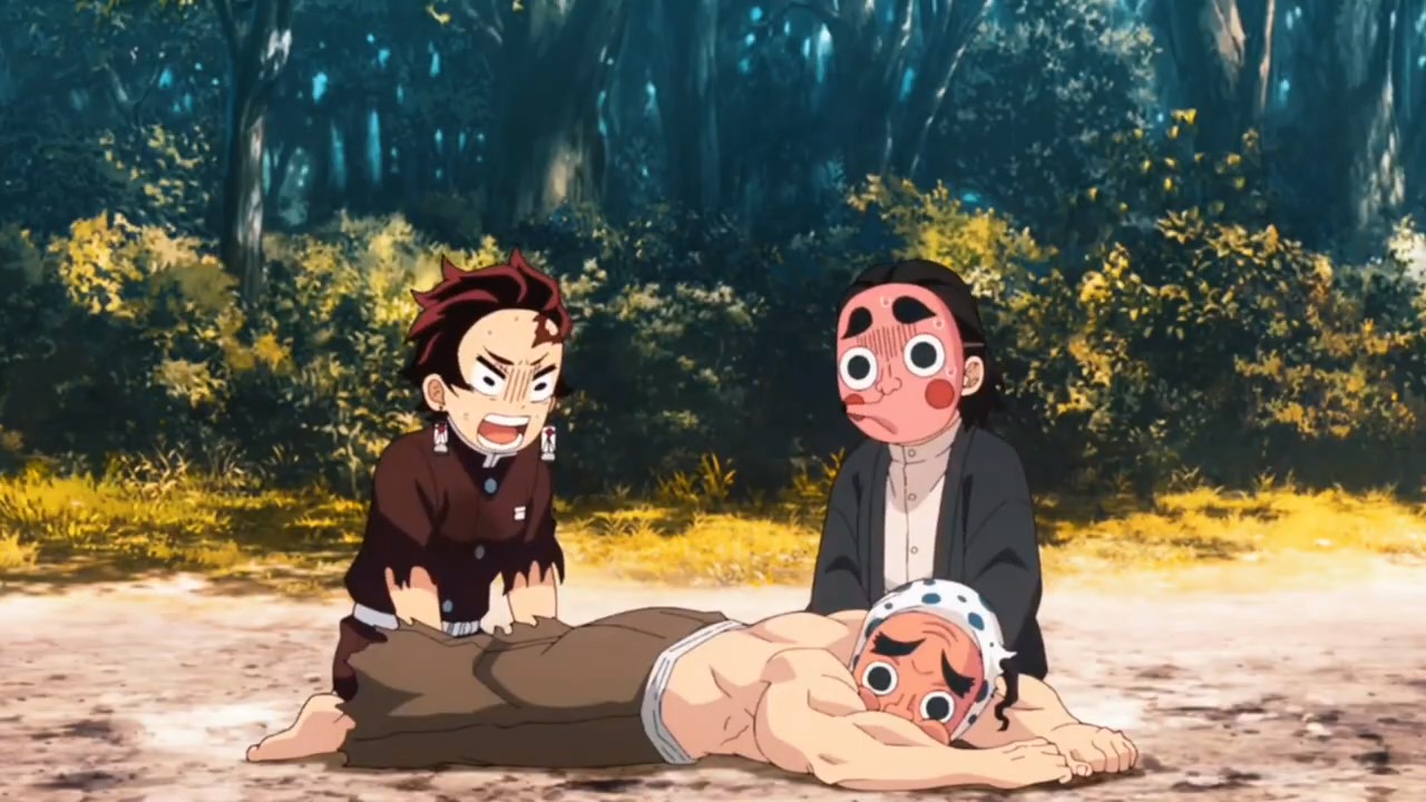 Swordsmith Arc ep. 3 Demon Slayer tickling 3