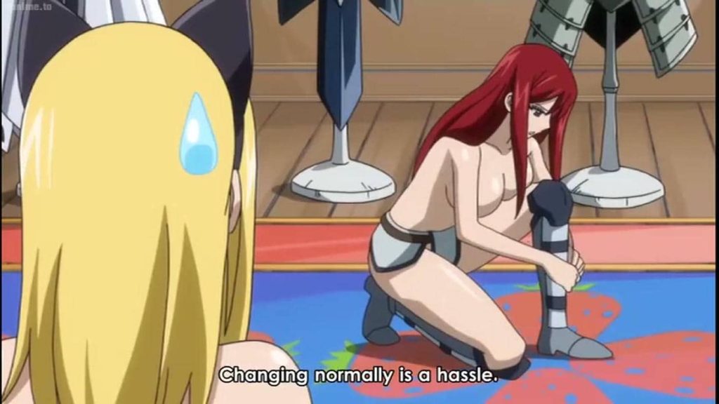 Erza topless armo