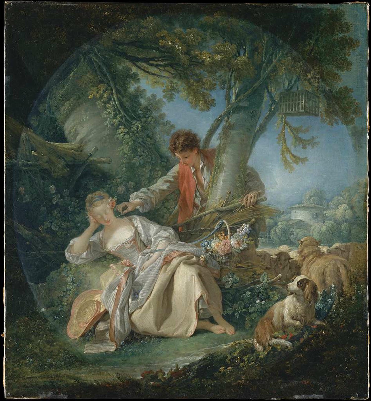Francois Boucher -Le sommeil interrompu (1750)