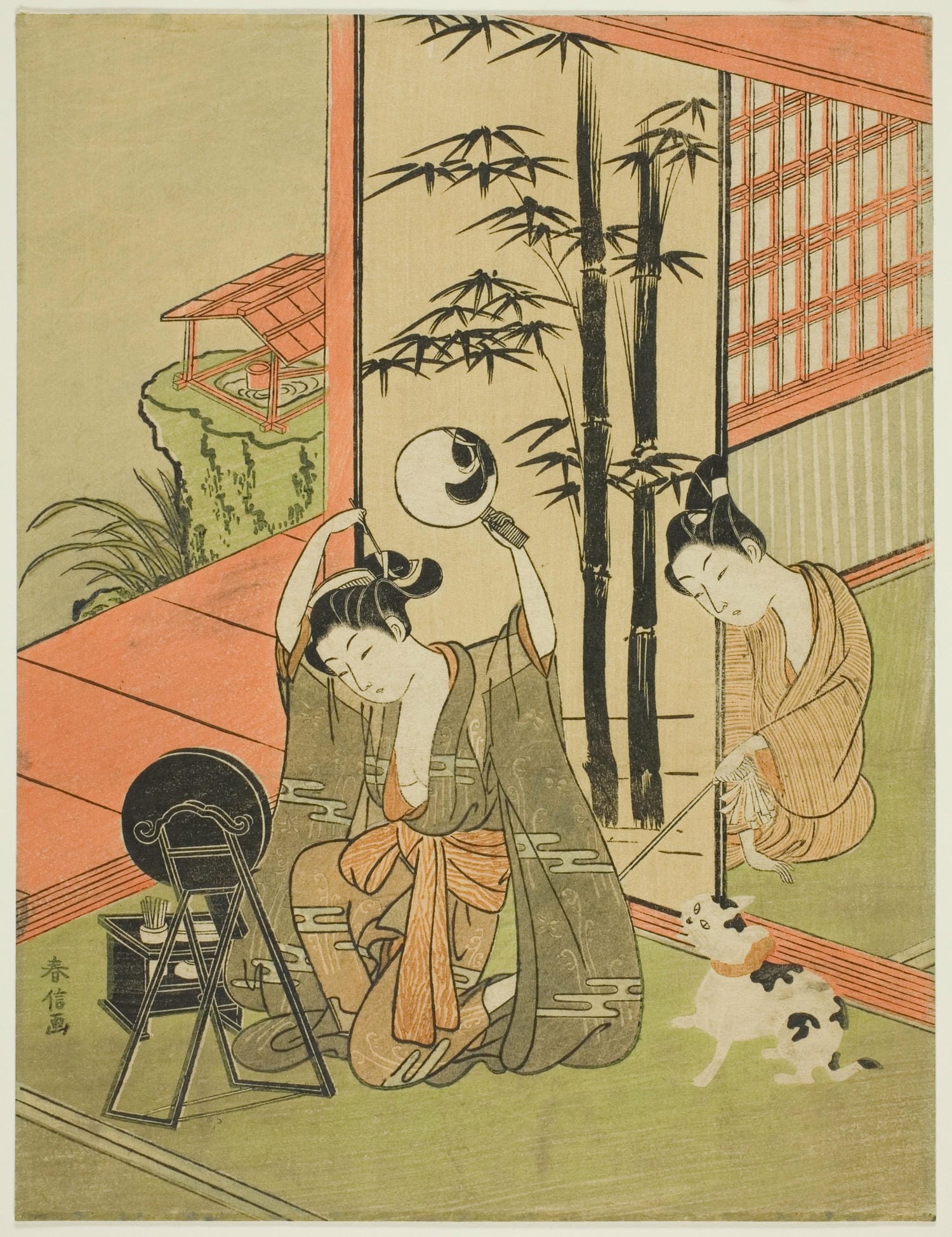 Tickling her foot - Suzuki Harunobu (1725)