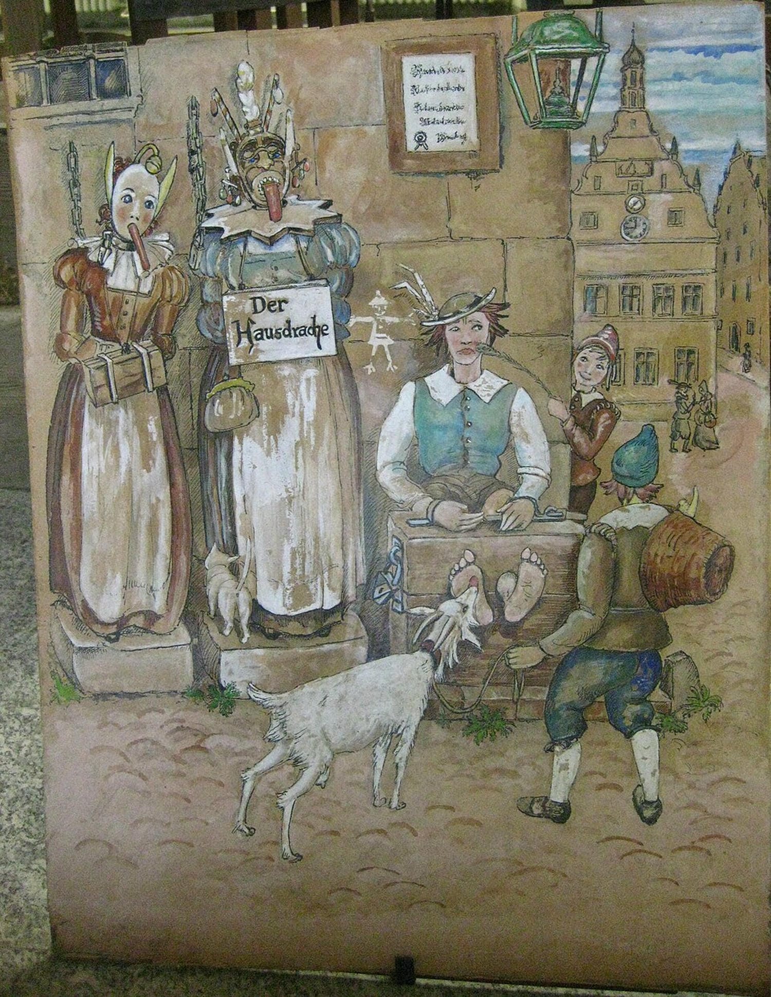 Painting at the Rothenburg Germany Torture Museum