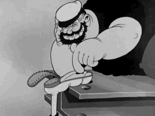 Bluto tickles Olive Oyl