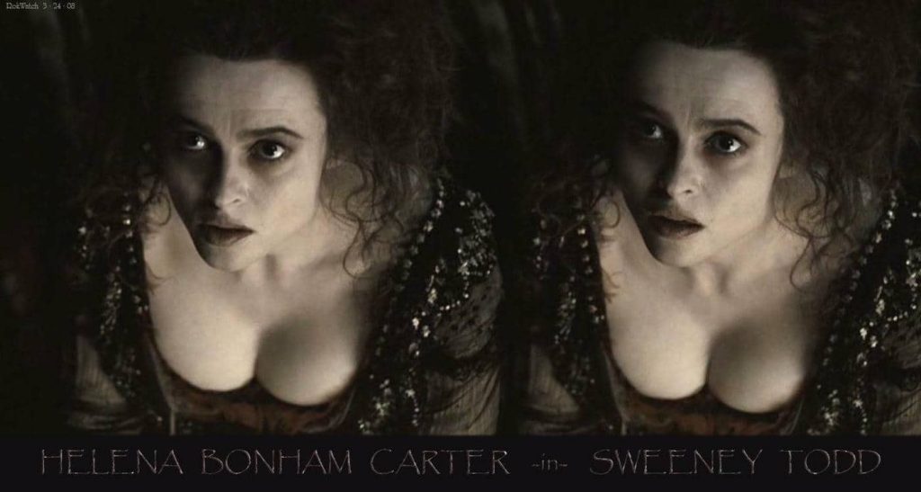 Helena Bonham Carter cleavage - Sweeney Todd