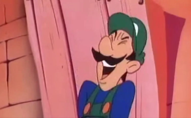 Super Mario tickling - Luigi tickled