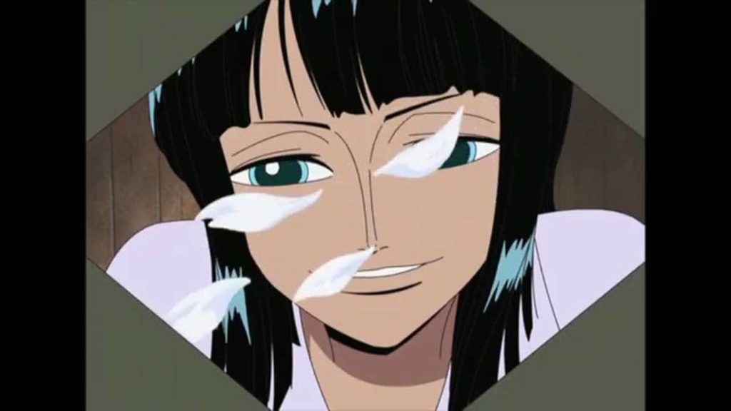 Nico Robin tickles Chopper