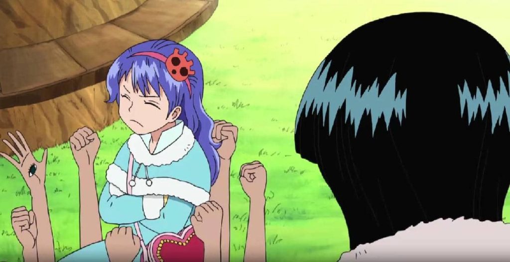 Nico Robin tickles Lil