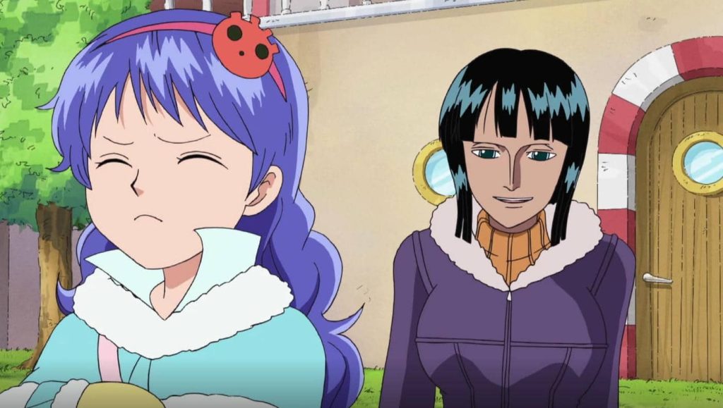 Nico Robin tickles Lil