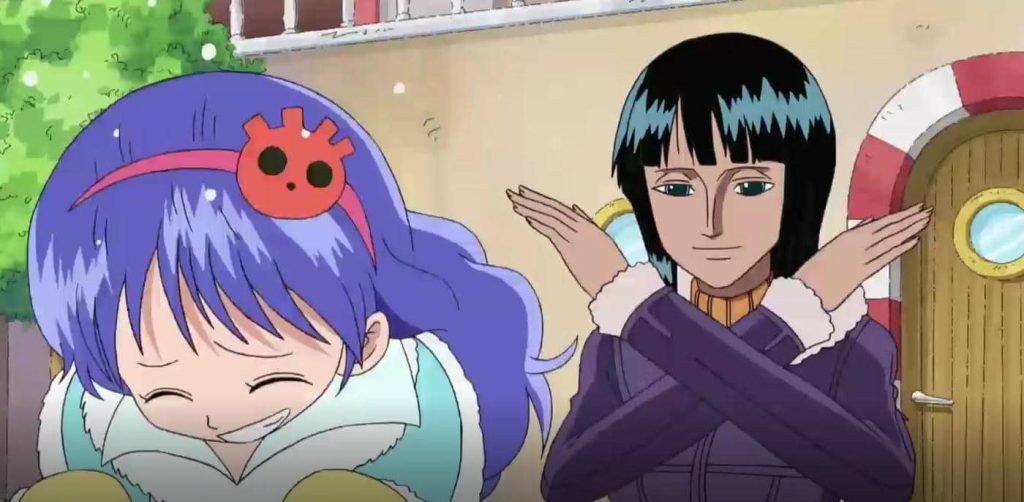 Nico Robin tickles Lil