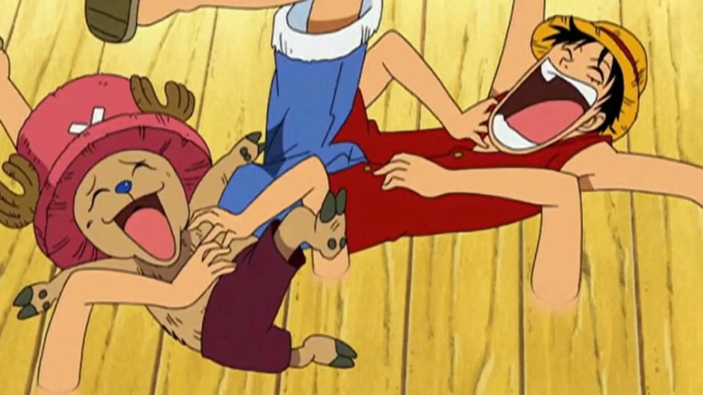 Rufy and Chopper tickled