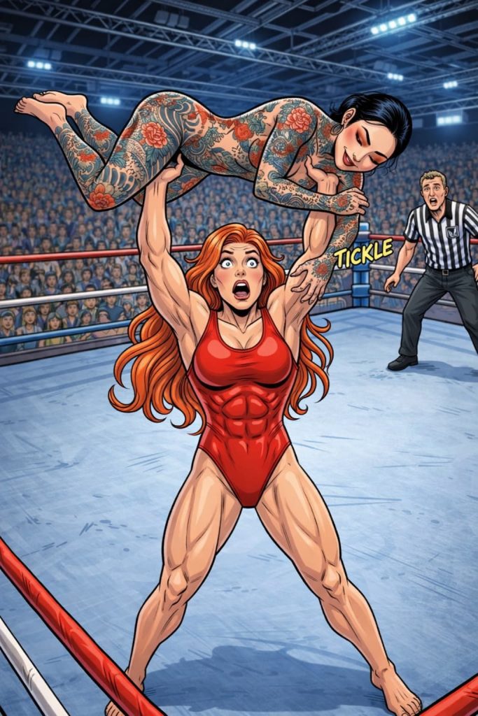 When a wrestler is tickled! - Grinnerverse