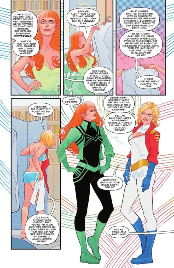 Power Girl boob sweat