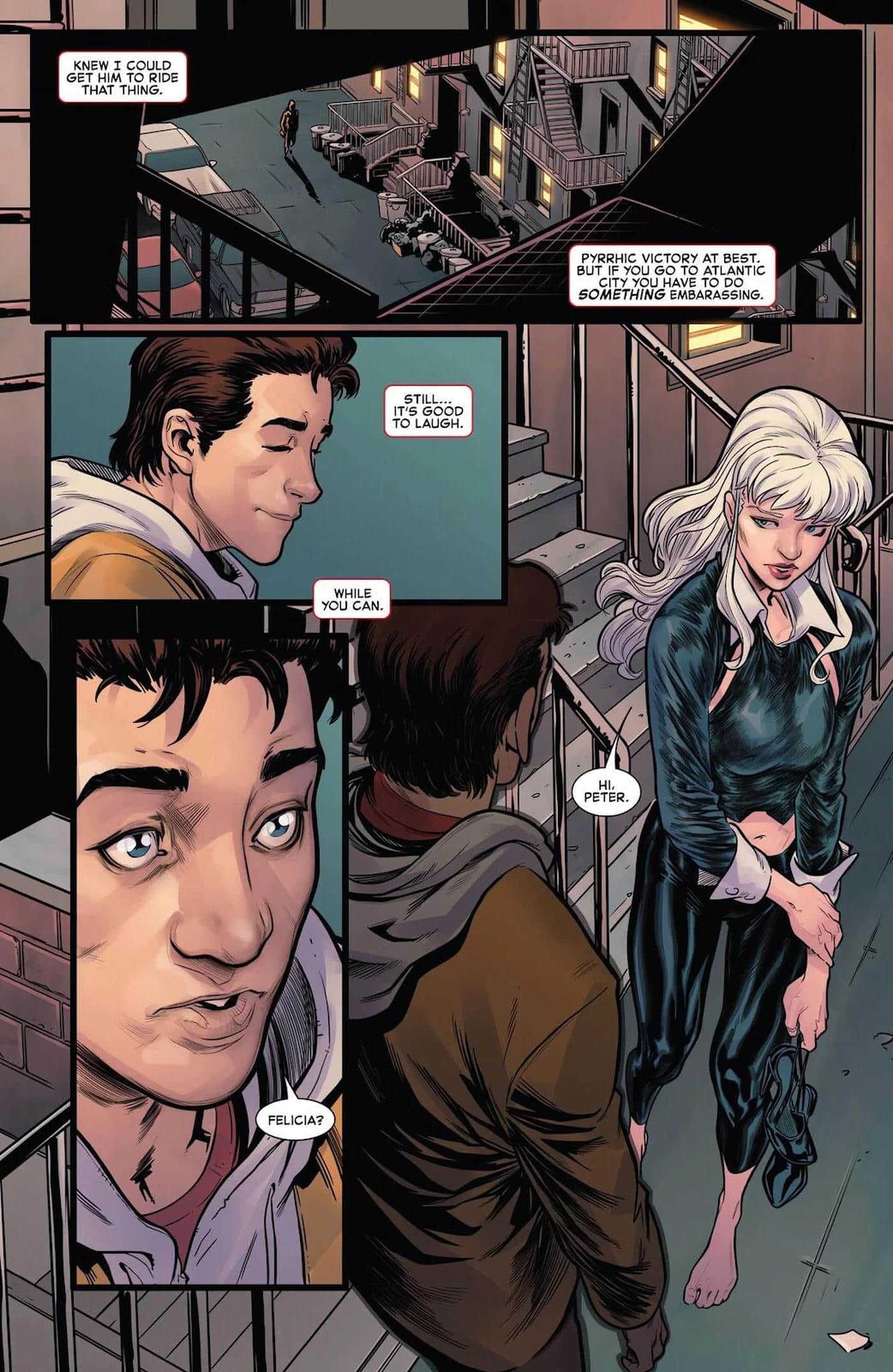Black Cat Marvel barefoot
