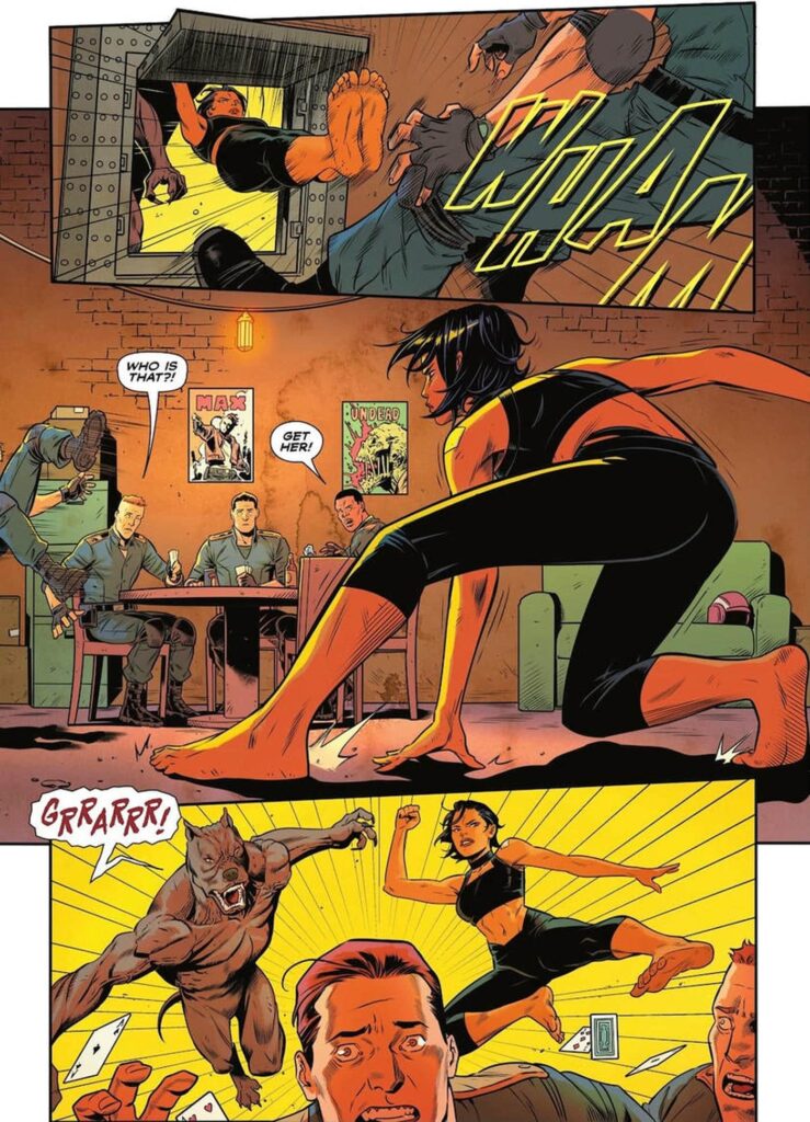 Cassandra Cain barefoot
