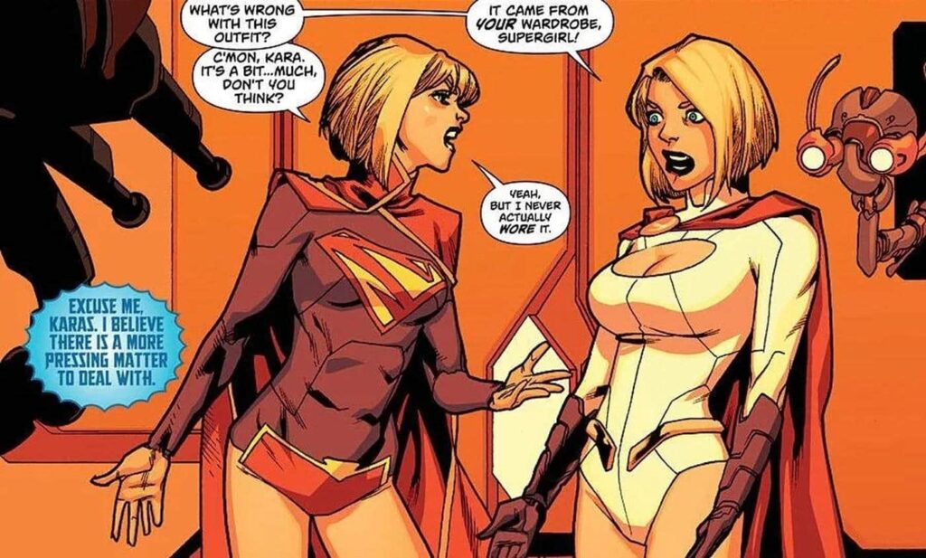 Boob window Supergirls Power Girl