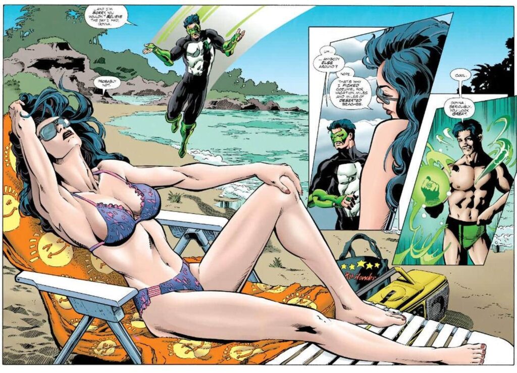 Donna Troy barefoot - Green Lantern #79