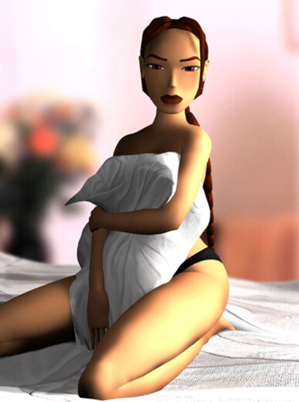 Lara Croft naked