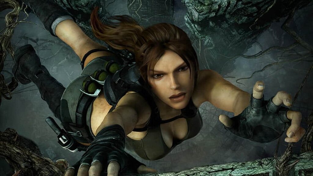 Lara Croft cleavage