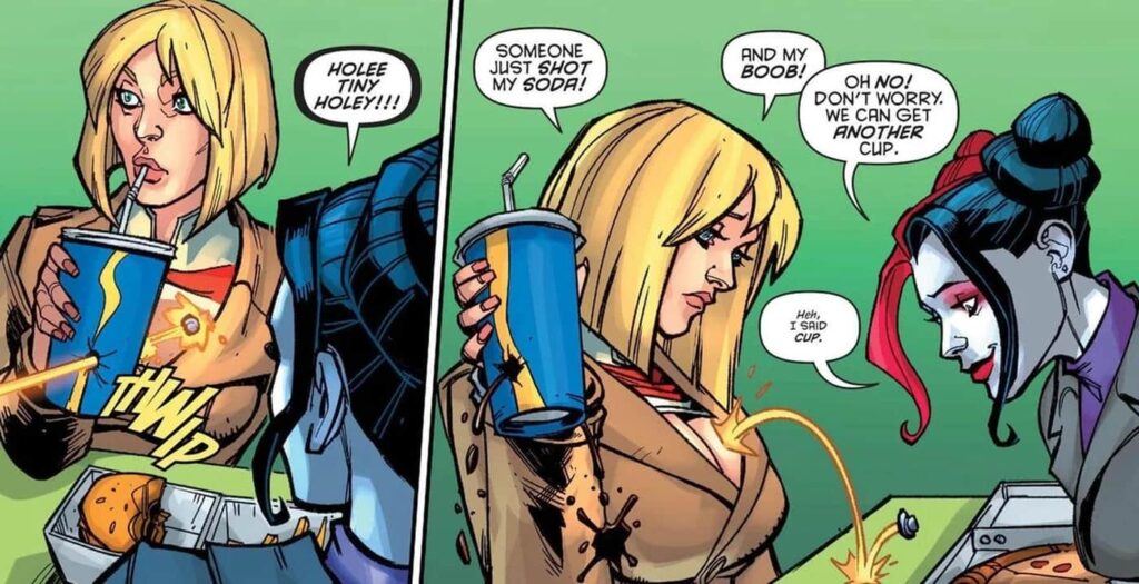 Power Girl boobs bulletproof