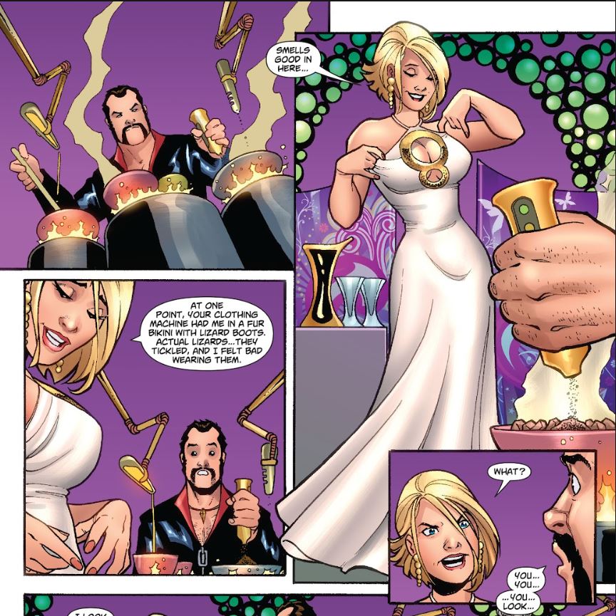 Power Girl is ticklish