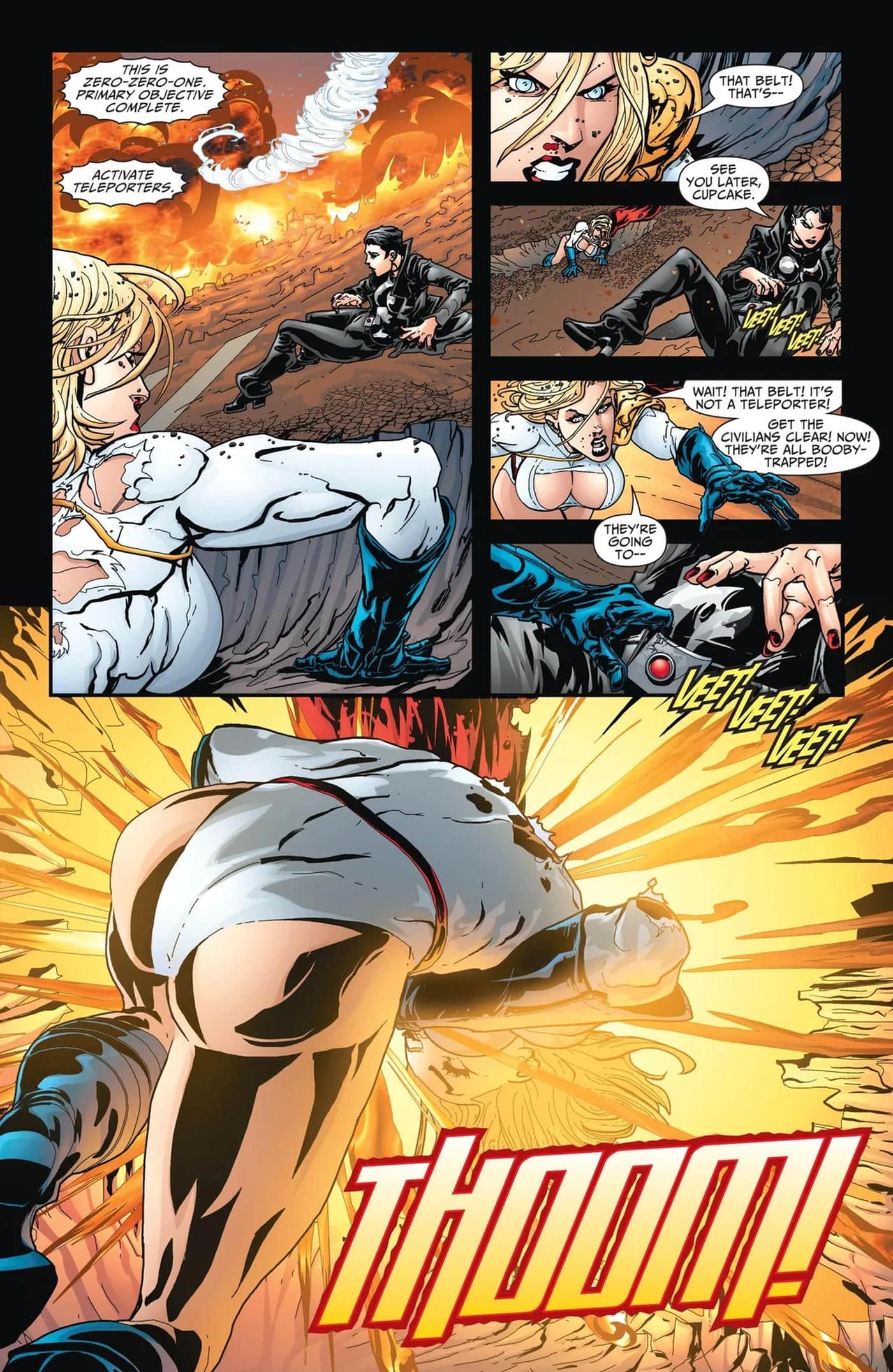Power Girl wardrobe malfunction